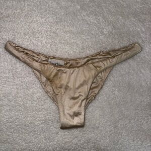 Beach Bunny Gold Bikini Bottom